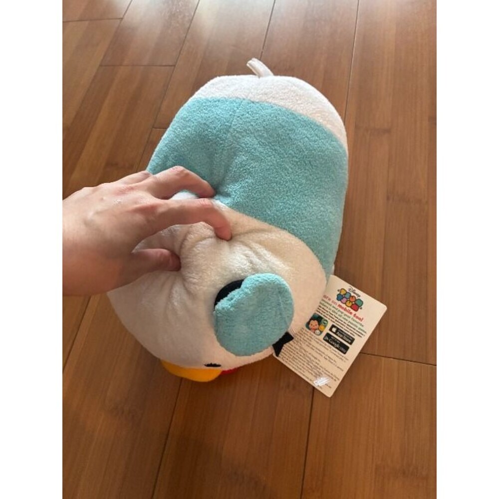 Disney Store Tsum Tsum Donald Duck 12" L 6" T Plush Pillow Medium Blue